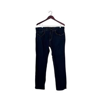 Prana Jeans Straight Fit Men’s Classic Dark Wash Straight Leg 36 x 30